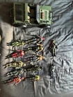 G.i.Joe Classified Lot Of 14 Figures And One combat Vehicle Missing Few Parts