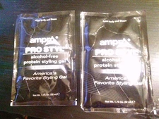 2 NEW AMPRO pro styl alcohol free protein hair styling gel super hold packs