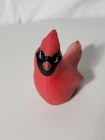 Vintage Fenton Hand-Painted Art Glass Red Cardinal Figurine Matte Finish RARE...