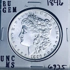 1896 BU GEM MORGAN SILVER DOLLAR UNC MS+++ U.S. MINT RARE COIN 6935