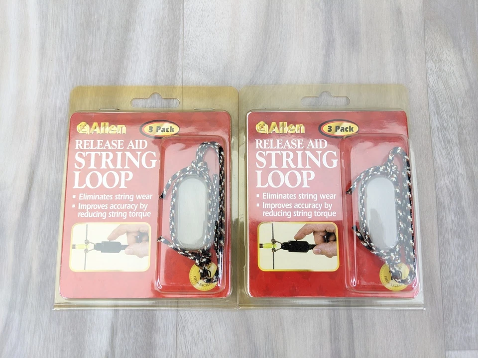 6 TOTAL - 2 Packs of Allen 545 Archery String Loops, 3 Pack, Bow Release Aid New - Image 2 of 4