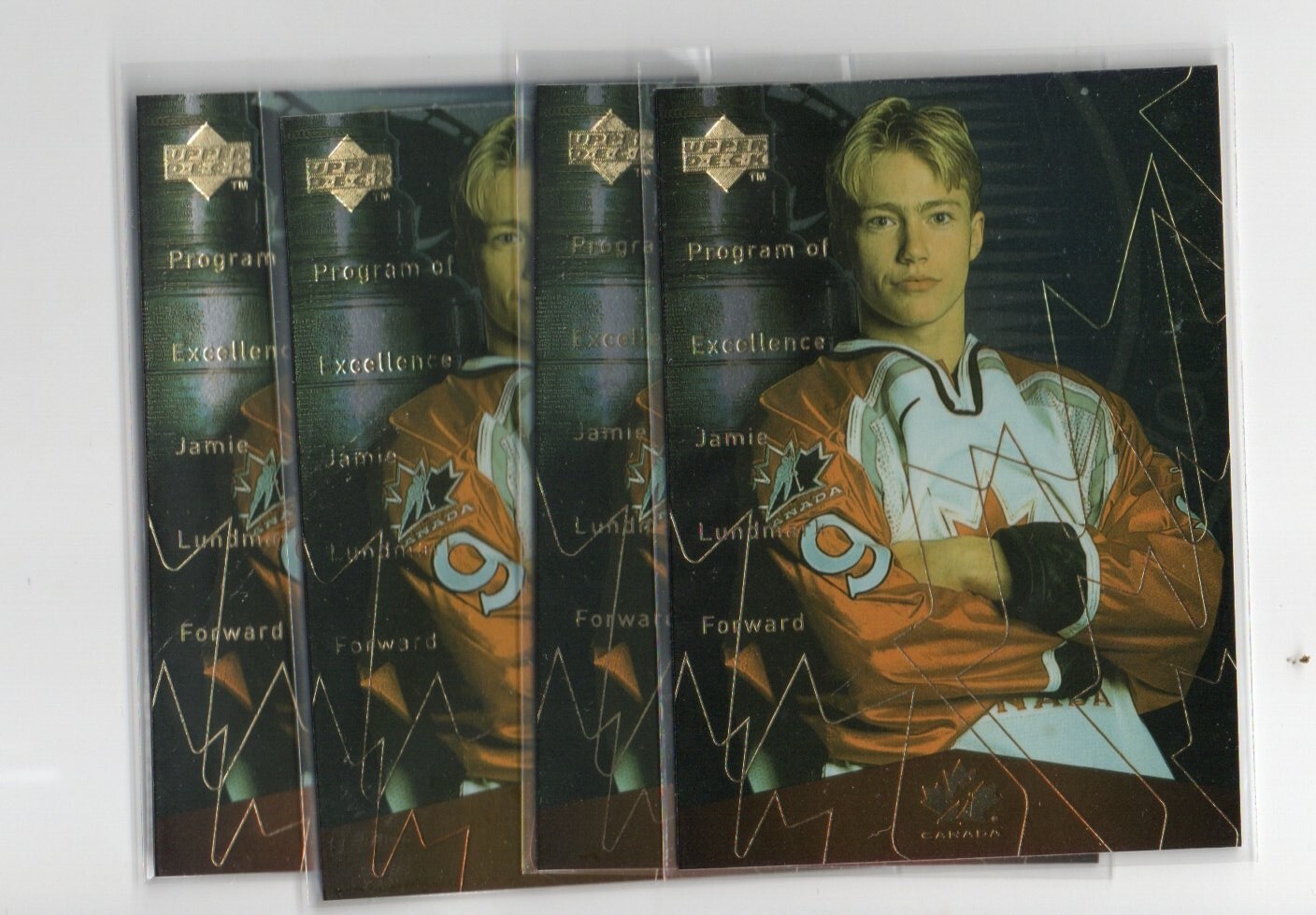 1998-99 Upper Deck Gold Reserve JAMIE LUNDMARK POE #403 4X ROOKIE RC LOT