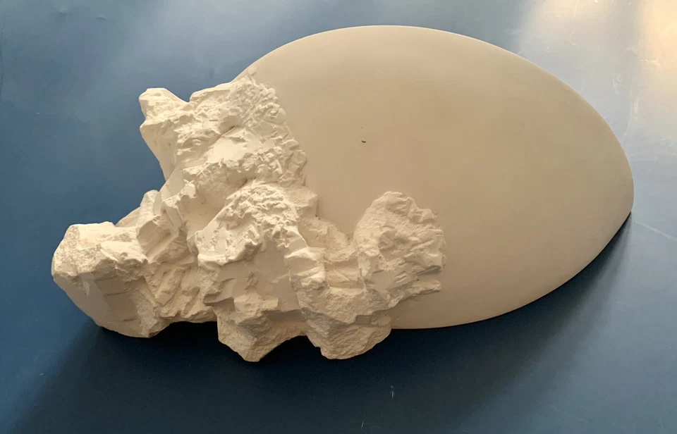 Paire d’appliques en plâtre Michel Tortel pour Ateliers Sedap Nantes France - Photo 4/4