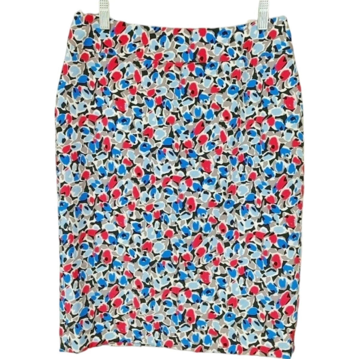 Nine West Size 4 Pencil Skirt Knee Length Stretch Cute Print