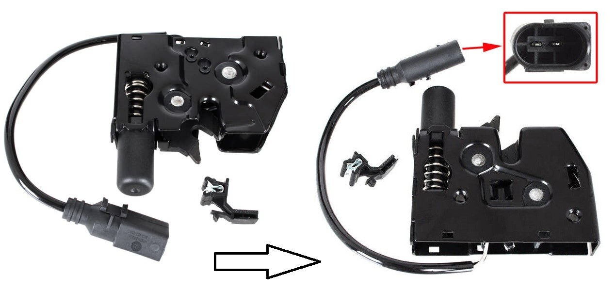 Serrure de capot Audi A7 à double loquet de sécurité anti-corrosion