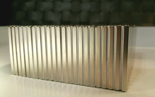 10 Neodymium N52 Block Magnets Super Strong Rare Earth Magnet 40mm × 7mm × 3mm - Picture 2 of 5