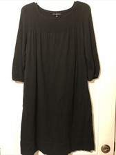 Gap Sweater Dress Black Pockets Size Large EUC