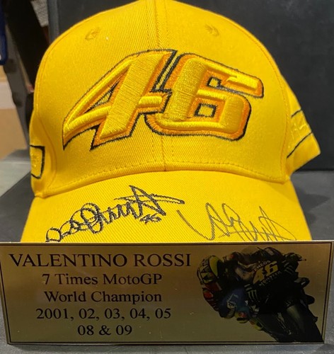 MOTO GP LEGEND VALENTINO ROSSI SIGNED CAP - Bild 2 von 3