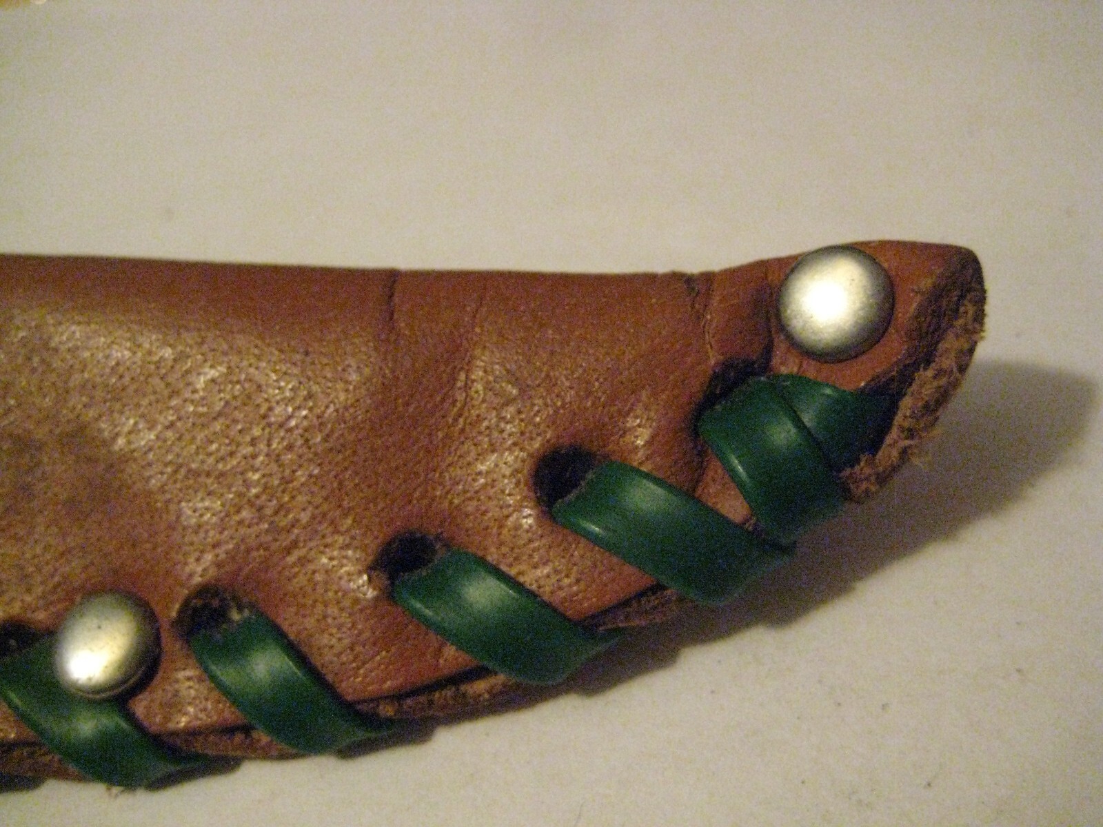 VINTAGE BARON SOLINGEN HUNTING KNIFE W/STAG HANDLE & LEATHER SHEATH