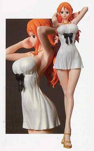 Banpresto One Piece Film Gold Glitter & Glamours Nami Movie Style Action  Figure (White Dress Version)