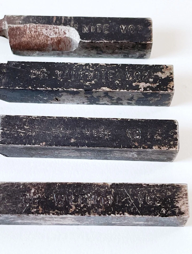 (4) VALENITE D6 VC2 C6 Carbide Tip 3/8" X 3/8" HSS Lathe Tool Bit USA CUTTING - Image 2 of 4