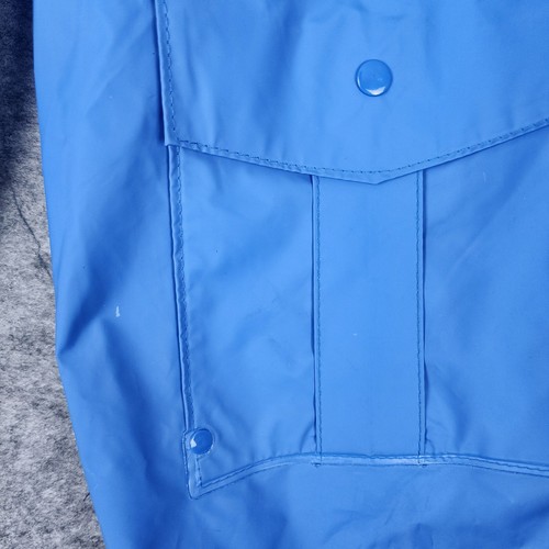 Pro-Rainer Regenanzug, blau, Herren mittelkrempig Kapuze belüftet Oberteil mit Hose - Bild 3 von 24
