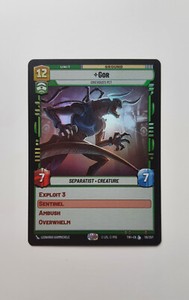 Star Wars Unlimited TWI - Gor - Foil Legendary Card 118/257 - Mint