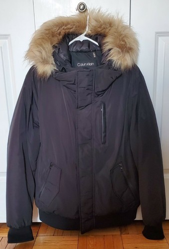 Faux Fur-Trimmed Hooded Bomber Jacket 