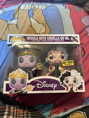 Funko Pop! Ursula with Cruella De Vil Disney Villains Hot Topic 2 Pack Pop