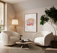 Digital Printable Wall Art Coffee Cafe Decor Living Room Kitchen Wall Art Decor