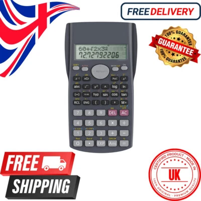Wissenschaftlicher Taschenrechner zweizeiliges Display - Schule Prüfung Büro Mathe Taschenrechner