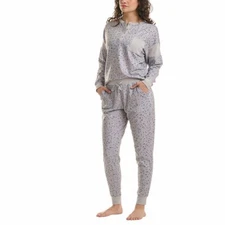 Splendid Ladies' 2-piece Lounge Set, Gray (Dot), M- New Without Tag