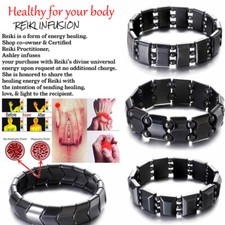 Three-layer Healing Hematite Bead Magnetic Slimming Therapy Pain Relief Bracelet