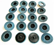 20 ILLINOIS INDUSTRIAL 3" ROLL LOCK SANDING FLAP DISCS ZIRCONIA 60 GRIT 81035