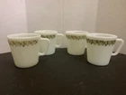 Vintage Pyrex Crazy Daisy D Handle Coffee Cup Mug Set of 4