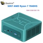 Beelink gaming pc Ser7 AMD Ryzen7 7840HS miniComputer 5.1GHZ RAM32GB DDR5 SSD1TB