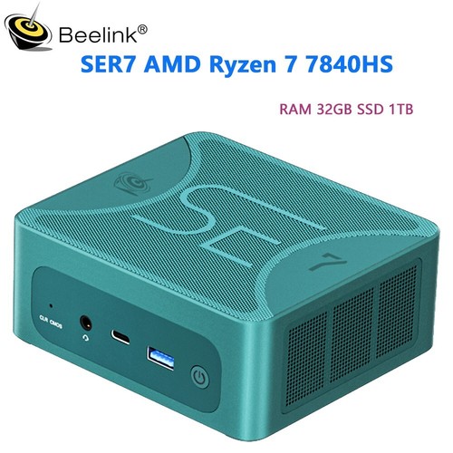 Beelink Gaming PC Ser7 AMD Ryzen7 7840HS MiniComputer 5,1GHZ RAM32GB DDR5 SSD1TB - Bild 1 von 24