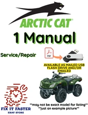 2011 ARCTIC CAT 425 ATV SERVICE REPAIR SHOP WIRING SCHEMATICS MANUAL PDF USB