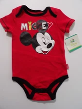 INFANT BOYS DISNEY MICKEY MOUSE 1PC CREEPER SIZE 6/9 MONTHS NWT