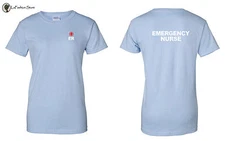 ER Logo Emergency Nurse Medical Team EMT Ladies T Shirts