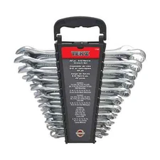 Titan Tools 22 pc. 12 pt. Fully Polished SAE and Combination Wrench Set (17398)