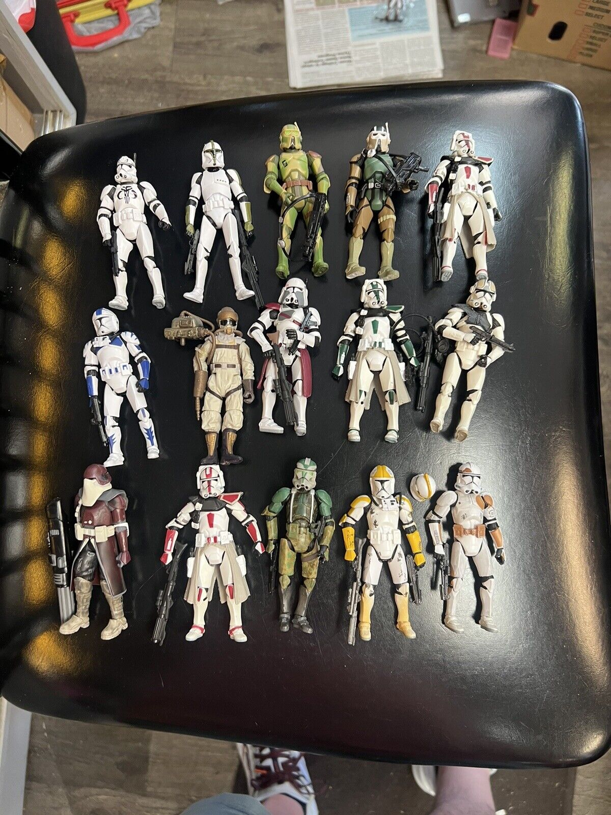 Huge Star Wars Clone Trooper Lot Of 15 Figures Clone Wars