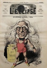 Journal The Eclipse Andre Gill 23 May 1869 No 70 The Citizen Raspail