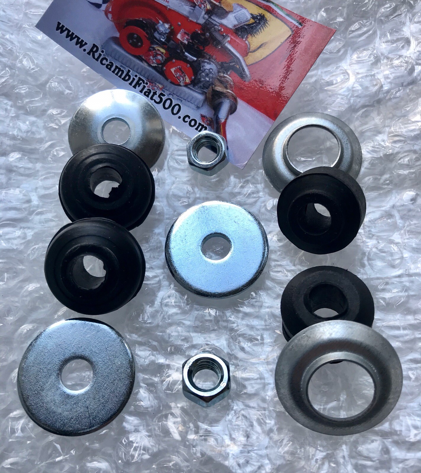 CLASSIC FIAT 500 126 FRONT SHOCK ABSORBERS RUBBERS BUSH KIT NEW eBay