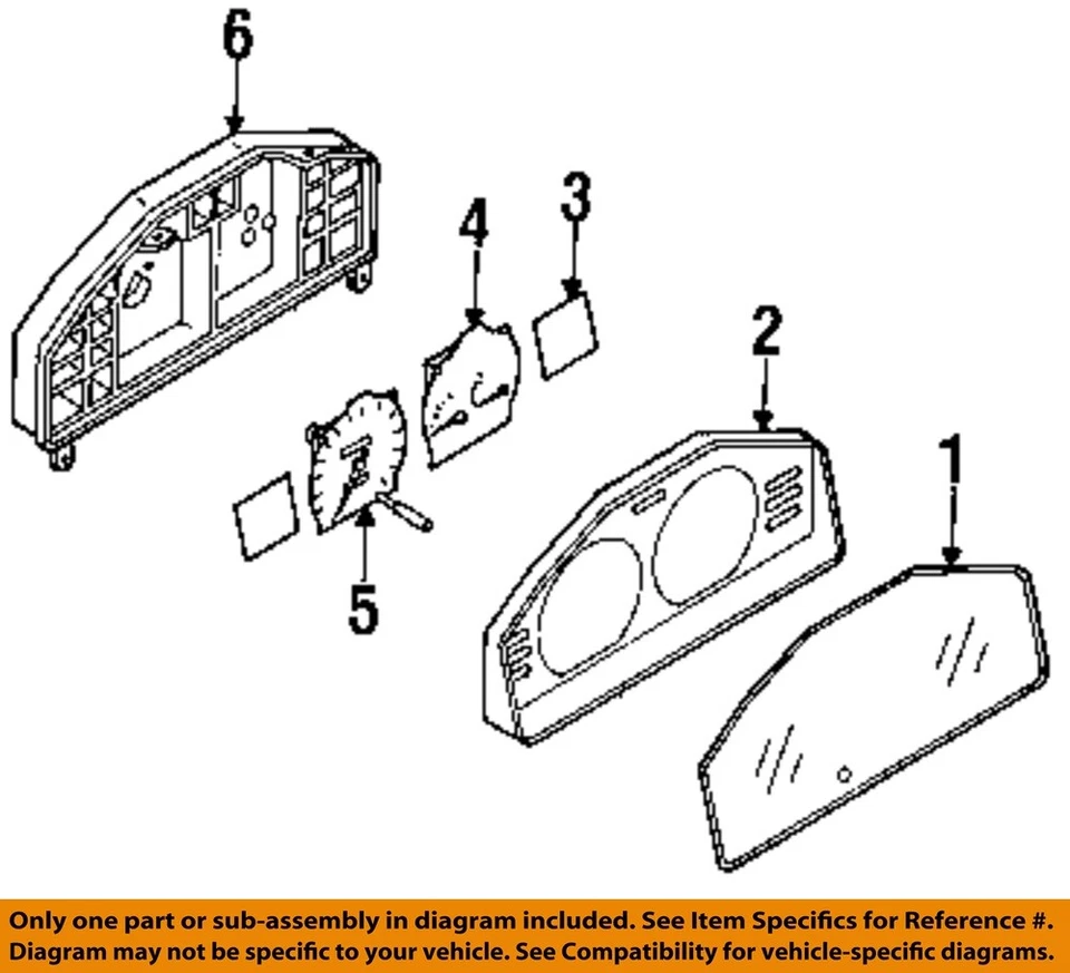 Used Speedometer Gauge fits: 1997 Nissan Sentra 1.6L head only 4 Dr w/o tachomet - Image 3 of 4