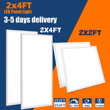 2x2 FT LED Panel Lights, 2x4 FT Recessed Edge-Lit Drop Ceiling Lights Fixture