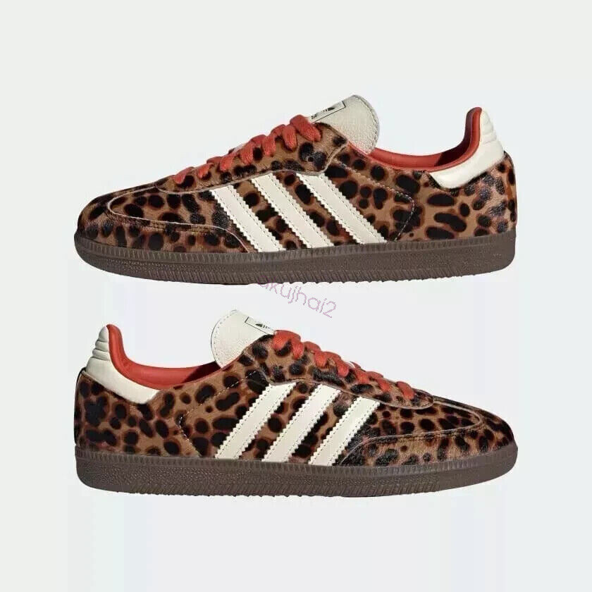 NEW adidas Samba OG Preloved Red Leopard 2025-JI2734- NEW WITH BOX