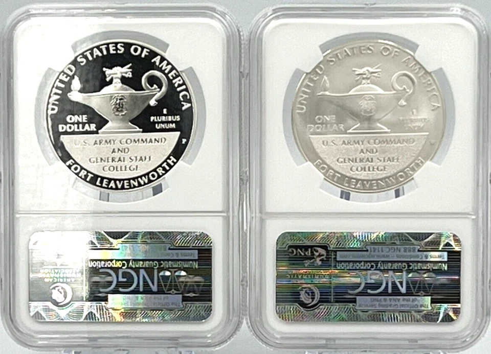 2 COIN SET - 2013 P&W 5 Star Generals Silver Dollars NGC PF70 ULTRA CAMEO & MS70 - Image 2 of 2
