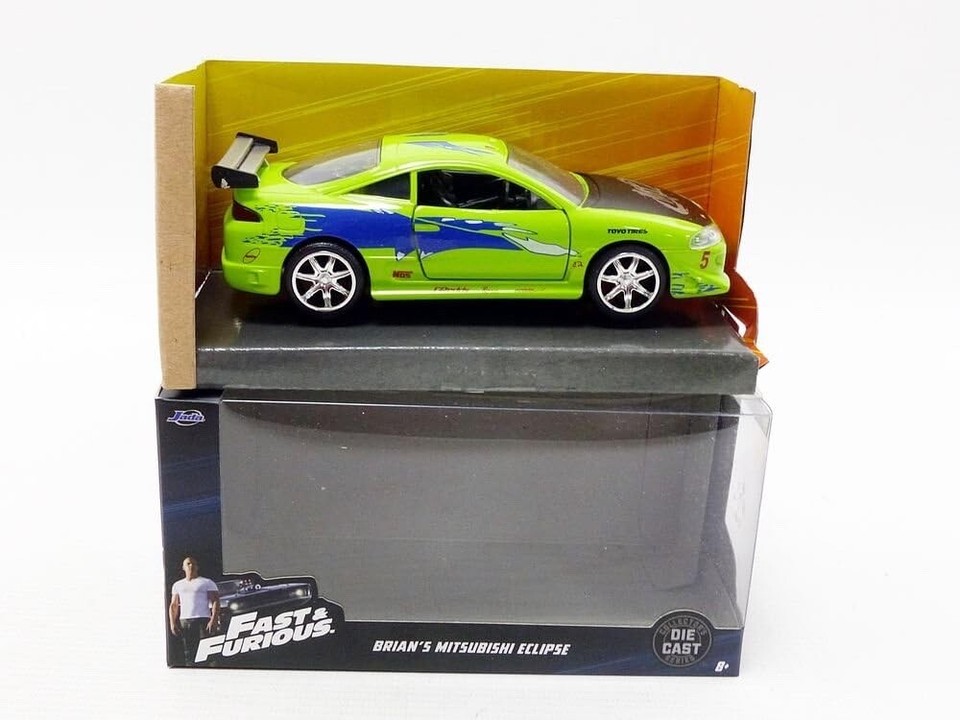 Voiture Miniature Fast & Furious - Mitsubishi Eclipse De Brian - Échelle 1:32 - Jada Toys - Édition Limitée 2025