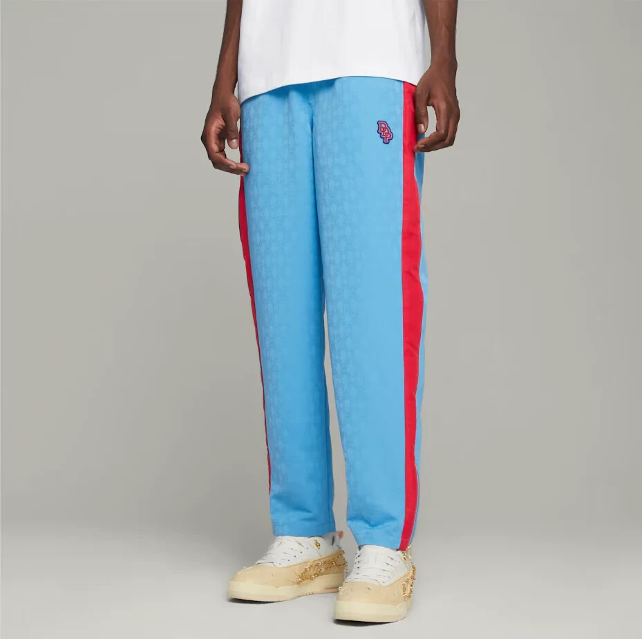 PUMA track pants blue × white Puma Pants Boys Small Blue White Athletic Track Pants Youth
