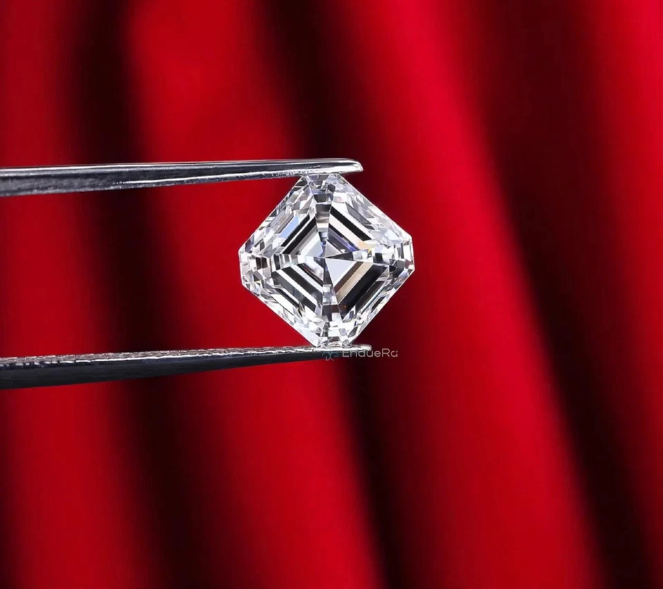 Certified 10.00 Ct Asscher Cut Natural D Color Loose Lab Grown CVD Diamond VVS1 - Image 4 of 4