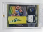 JALEN BRUNSON 2019-20 OBSIDIAN GAME USED PATCH YELLOW AUTO /10 Q5700