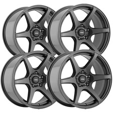 Set Of 4 Konig Tandem 18x8 5x112 43mm Gunmetal Wheels Rims 18 Inch