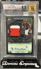 2021 Panini Obsidian Green Ja'Marr Chase Rookie Patch Auto 32/50 BGS 8.5 Auto 10