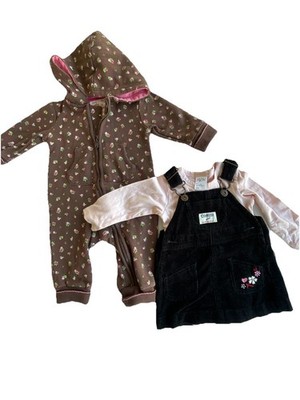 Holiday Fall Baby Girl Bundle Mixes 6-9 Months 5 Pieces Total