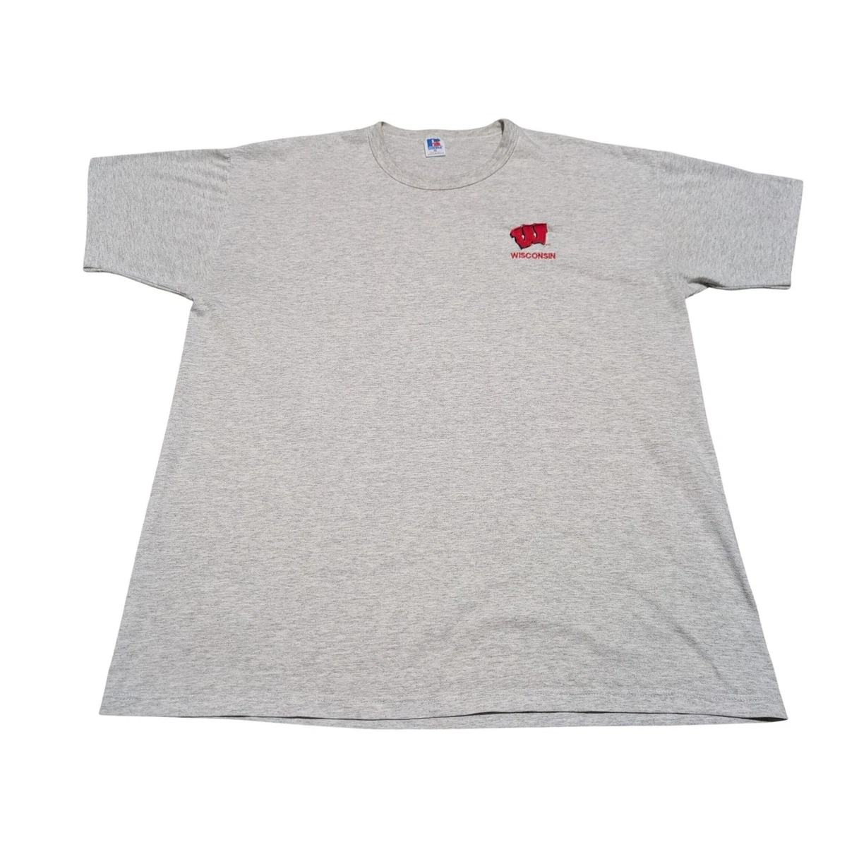 T-shirt Graphique Homme Russell Athletic – Gris, Motif Football, Taille L – Bon état Occasion