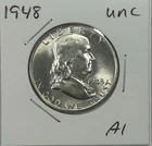 1948 Franklin Half Dollar Coin Uncirculated