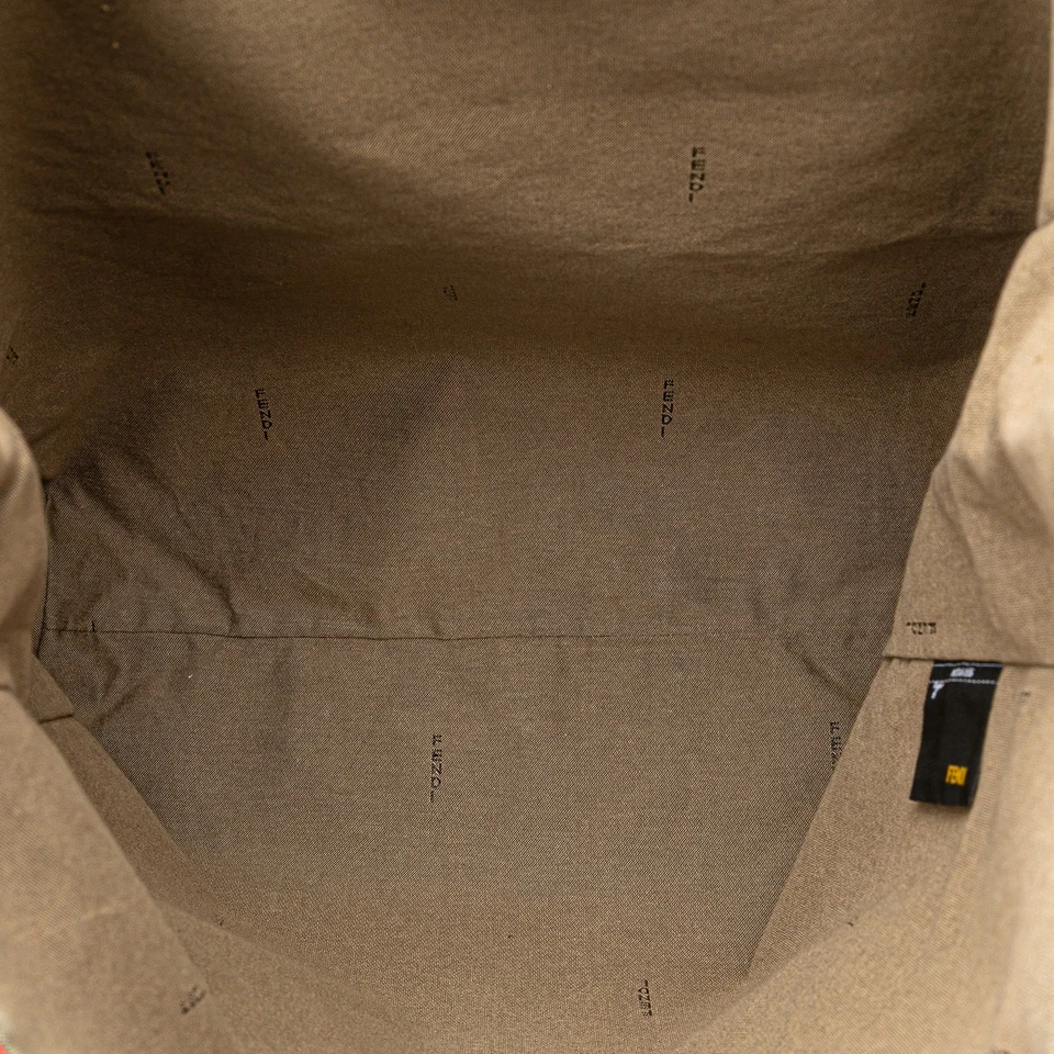 Bolso Shopper Auténtico Fendi Estampado Leopardo Tela Lona Rojo Foto 4 de 4