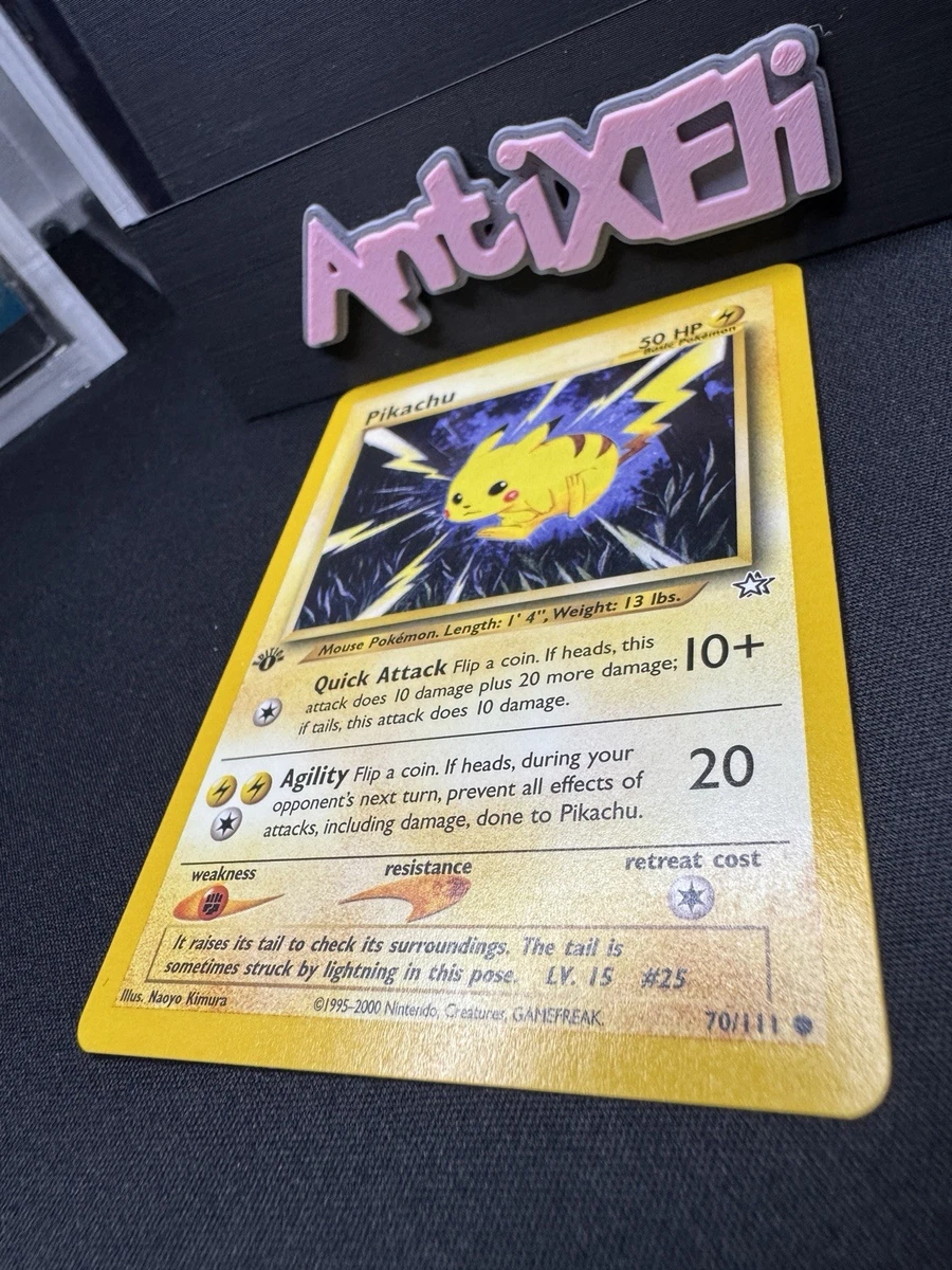 25+ Pikachu Pokémon TCG Neo Genesis Individual Collectible Card