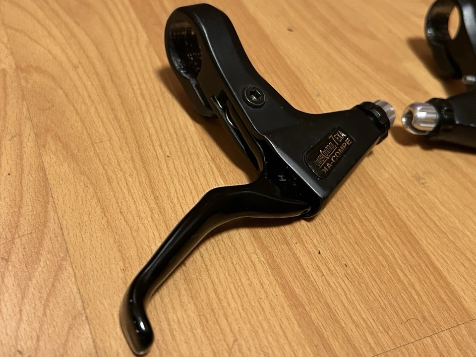 Винтажные тормозные рычаги Dia-Compe Power Control PC 7 EXA V 90-е MTB черные PC-EXA - Изображение 4 из 4